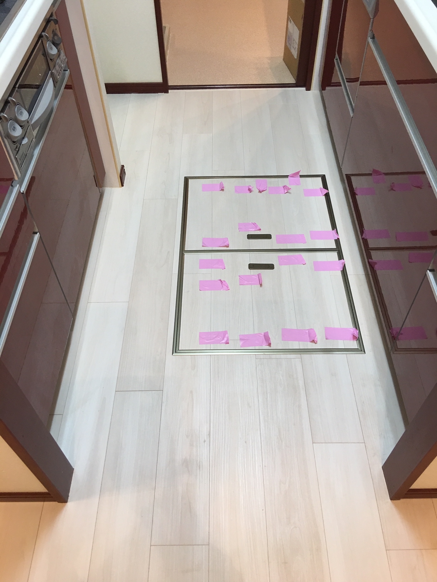 キッチン床下収納施工後