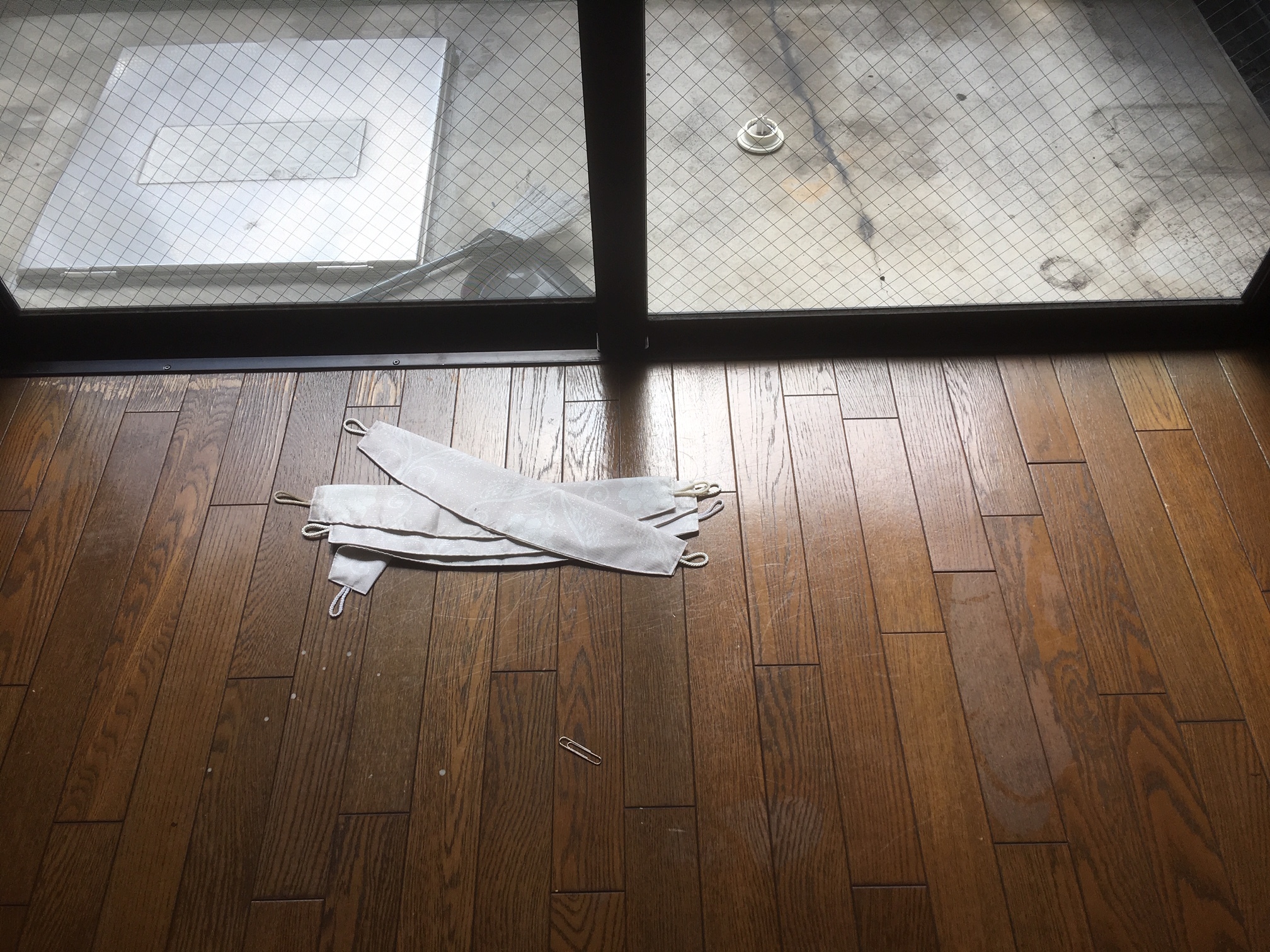 ベランダはき出し施工前1