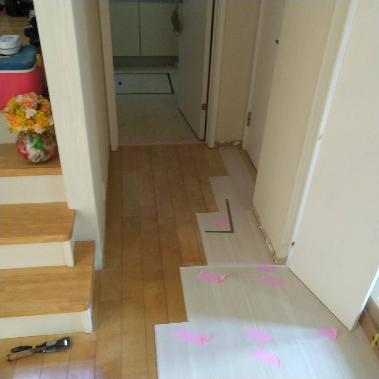 玄関施工前1