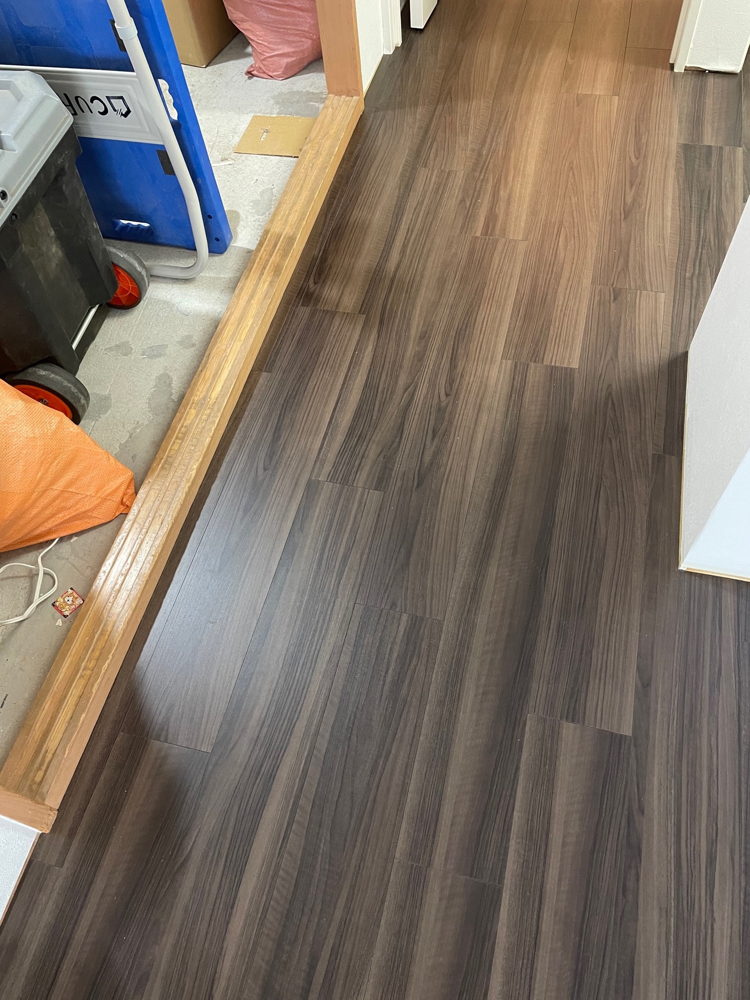 和室前廊下施工後1