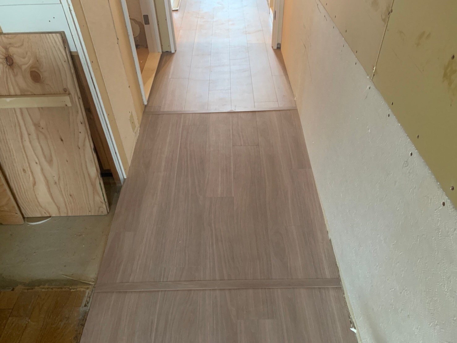 キッチン前スロープ施工後1